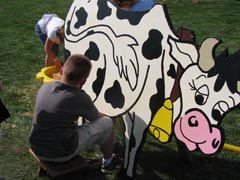 Milking a cow Milking a cow