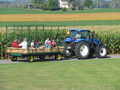 Hayrides on the farm Hayrides on the farm